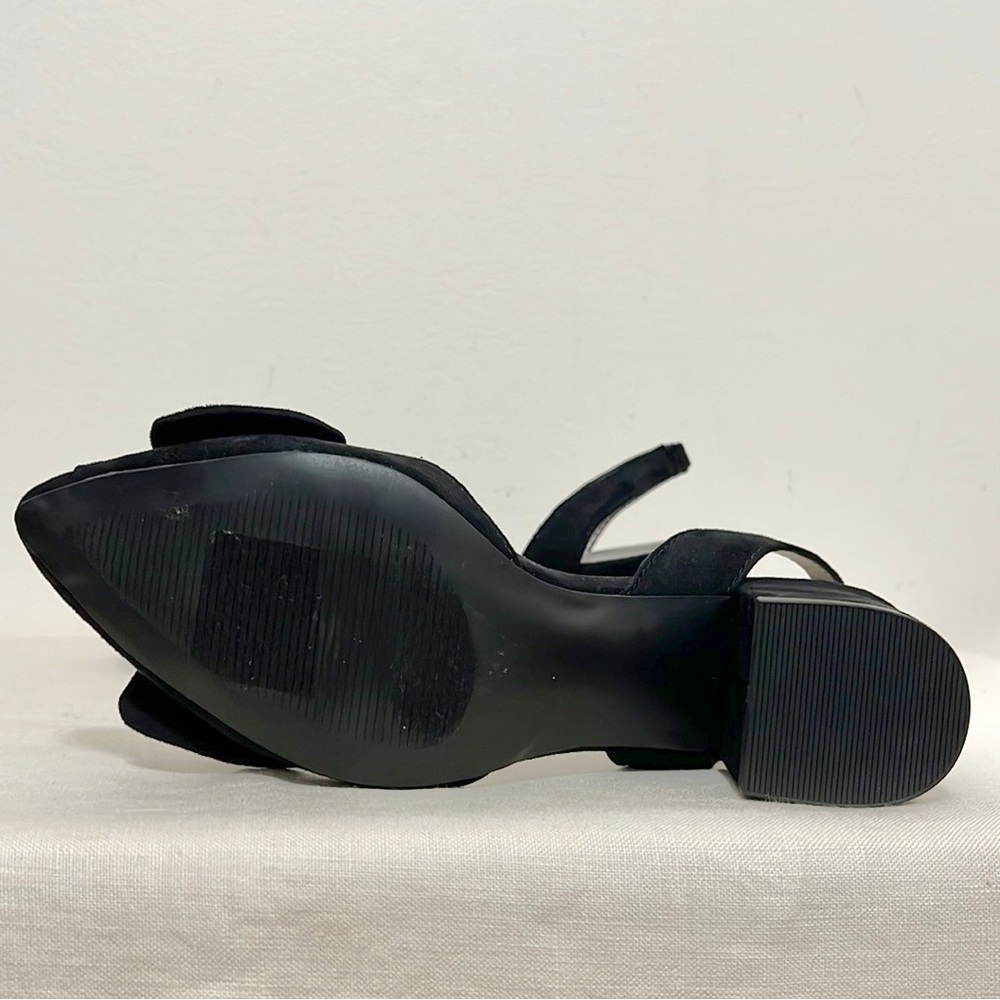 NWOT Seven Dials Black Harr Pointed Toe Sling Back Shoes Evening Events - Picture 5 of 7